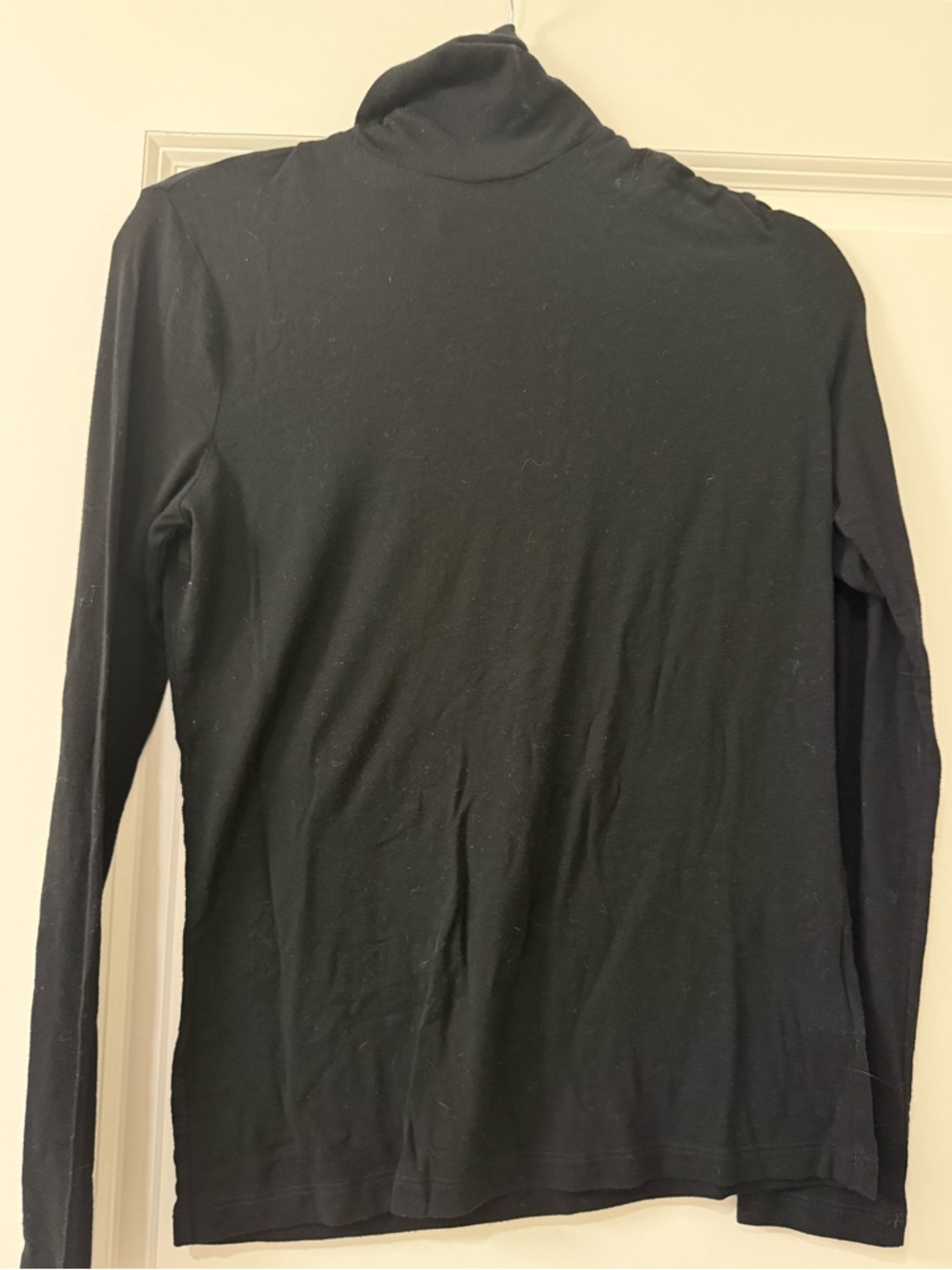 Agolde Classic Black Turtleneck Long Sleeve Top